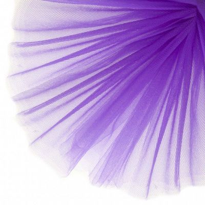 Фатин матовый 16-85, 12 гр/м2, шир.300см, цвет фиолетовый - купить в Севастополе. Цена 96.31 руб.