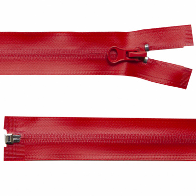 Молния водонепроницаемая PVC Т-7, 60 см, разъемная, цвет (820) красный - купить в Севастополе. Цена: 49.39 руб.