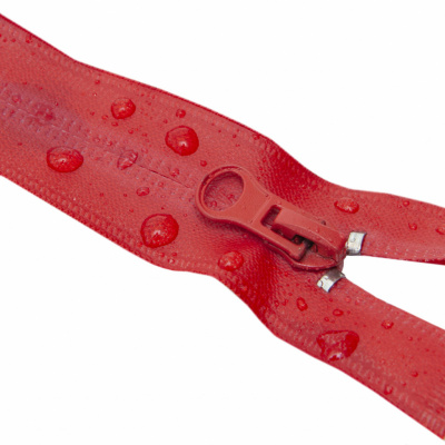 Молния водонепроницаемая PVC Т-7, 60 см, разъемная, цвет (820) красный - купить в Севастополе. Цена: 49.39 руб.