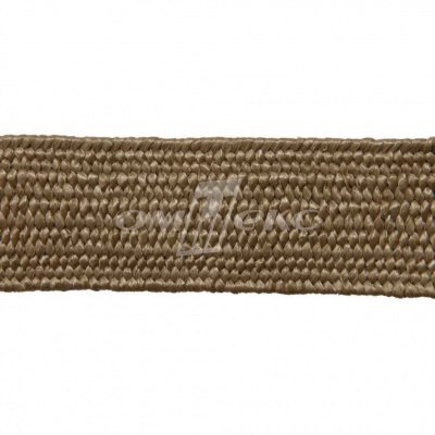 Тесьма отделочная полипропиленовая плетеная эластичная #2, шир. 40мм, цв.- соломенный - купить в Севастополе. Цена: 50.99 руб.