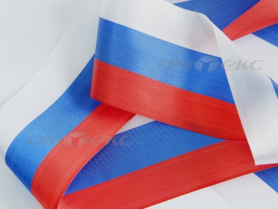 Лента "Российский флаг" с2744, шир. 8 мм (50 м) - купить в Севастополе. Цена: 7.14 руб.