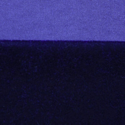 Бархат стрейч №14, 240 гр/м2, шир.160 см, (2,6 м/кг), цвет т.синий - купить в Севастополе. Цена 740.88 руб.
