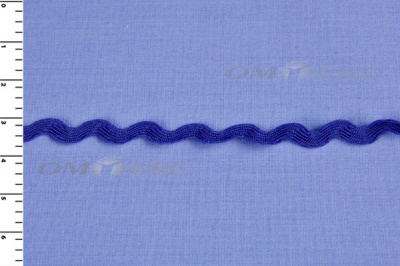 Тесьма плетеная "Вьюнчик"/синий - купить в Севастополе. Цена: 40.72 руб.