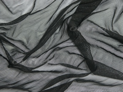 Сетка стрейч (7,81м/кг), 80 гр/м2, шир.160 см, цвет чёрный - купить в Севастополе. Цена 1 930.78 руб.