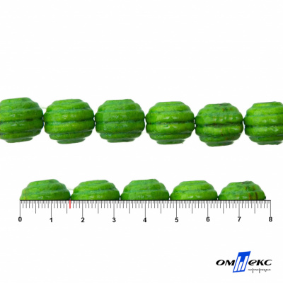 0309-Бусины деревянные "ОмТекс", 16 мм, упак.50+/-3шт, цв.019-зеленый - купить в Севастополе. Цена: 62.22 руб.