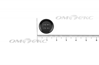51400/15 мм (4 пр) черные пуговицы - купить в Севастополе. Цена: 0.67 руб.