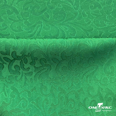 Ткань жаккард королевский, 100% полиэстр 180 г/м 2, шир.150 см, цв-зеленый - купить в Севастополе. Цена 293.39 руб.