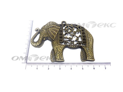 Декоративный элемент для творчества из металла "Слон"  - купить в Севастополе. Цена: 26.93 руб.