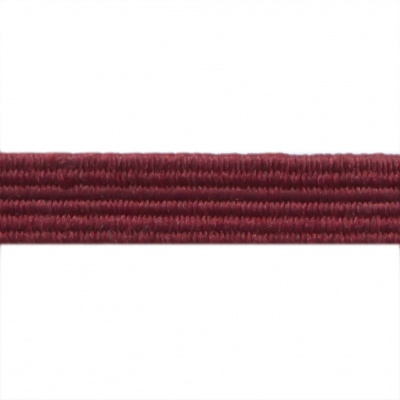 Резиновые нити с текстильным покрытием, шир. 6 мм ( упак.30 м/уп), цв.- 88-бордо - купить в Севастополе. Цена: 155.22 руб.