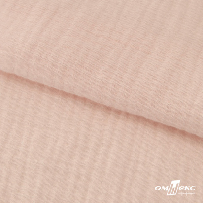 Ткань Муслин, 100% хлопок, 125 гр/м2, шир. 140 см #201 цв.(37)-нежно розовый - купить в Севастополе. Цена 464.97 руб.