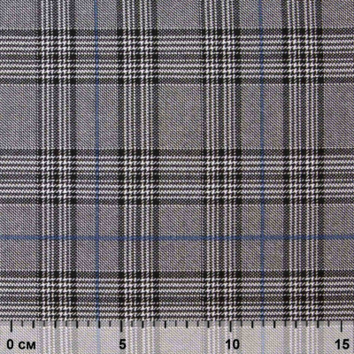 Ткань костюмная "Клер" 80% P, 16% R, 4% S, 200 г/м2, шир.150 см,#3 цв-серый/синий - купить в Севастополе. Цена 412.02 руб.