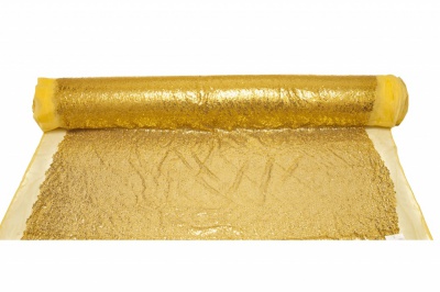 Сетка с пайетками №6, 188 гр/м2, шир.130см, цвет золото - купить в Севастополе. Цена 371.02 руб.