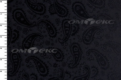 Ткань подкладочная жаккард Р14098, чёрный, 85 г/м2, шир. 150 см, 230T - купить в Севастополе. Цена 166.45 руб.