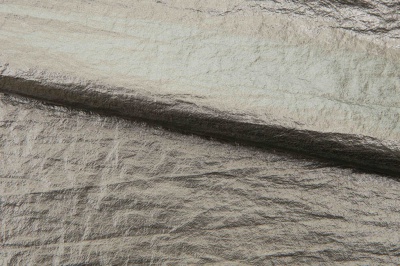Текстильный материал "Диско"#1805 с покрытием РЕТ, 40гр/м2, 100% полиэстер, цв.6-тем.серебро - купить в Севастополе. Цена 412.36 руб.