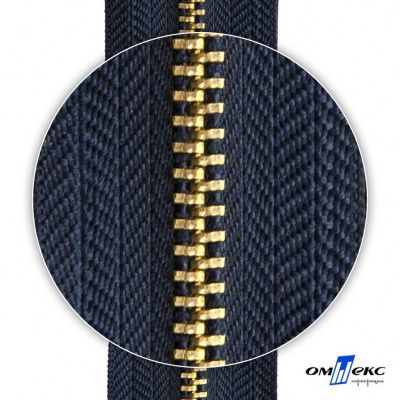 Молнии джинсовые металл т-4, 18 см латунь (YG), цв.- джинсовый синий (560) - купить в Севастополе. Цена: 21.57 руб.