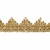 Тесьма металлизированная 0384-0240, шир. 40 мм/уп. 25+/-1 м, цвет золото - купить в Севастополе. Цена: 490.74 руб.