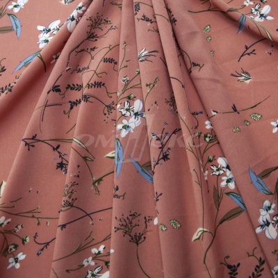 Плательная ткань "Фламенко" 2.1, 80 гр/м2, шир.150 см, принт растительный - купить в Севастополе. Цена 311.05 руб.