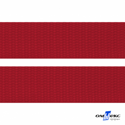 Красный- цв.171 -Текстильная лента-стропа 550 гр/м2 ,100% пэ шир.20 мм (боб.50+/-1 м) - купить в Севастополе. Цена: 318.85 руб.