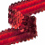 Тесьма с пайетками 3, шир. 30 мм/уп. 25+/-1 м, цвет красный - купить в Севастополе. Цена: 1 087.39 руб.