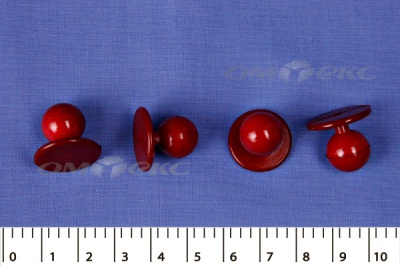 Пуговица поварская "Пукля", 10 мм, цвет красный - купить в Севастополе. Цена: 2.28 руб.