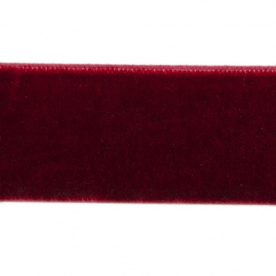 Лента бархатная нейлон, шир.25 мм, (упак. 45,7м), цв.240-бордо - купить в Севастополе. Цена: 809.01 руб.