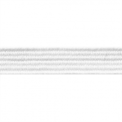 Резиновые нити с текстильным покрытием, шир. 6 мм ( упак.55 м/уп), цв.-белый - купить в Севастополе. Цена: 212.90 руб.