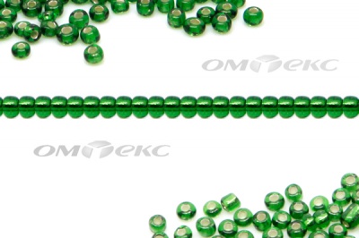Бисер (SL) 11/0 ( упак.100 гр) цв.27В - зелёный - купить в Севастополе. Цена: 53.34 руб.
