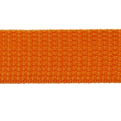 Стропа текстильная, шир. 25 мм (в нам. 50+/-1 ярд), цвет оранжевый - купить в Севастополе. Цена: 409.94 руб.