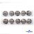 119-02 Кнопки пришивные декоративные металл 25 мм, цв.-никель - купить в Севастополе. Цена: 30.23 руб.