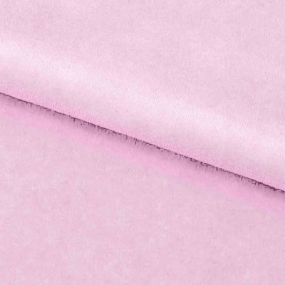 Велюр JS LIGHT 1, 220 гр/м2, шир.150 см, (3,3 м/кг), цвет бл.розовый - купить в Севастополе. Цена 1 055.34 руб.