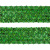 Тесьма с пайетками D4, шир. 35 мм/уп. 25+/-1 м, цвет зелёный - купить в Севастополе. Цена: 1 308.30 руб.