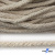 Шнур плетеный d-6 мм круглый, 70% хлопок 30% полиэстер, уп.90+/-1 м, цв.1077-лён - купить в Севастополе. Цена: 588 руб.