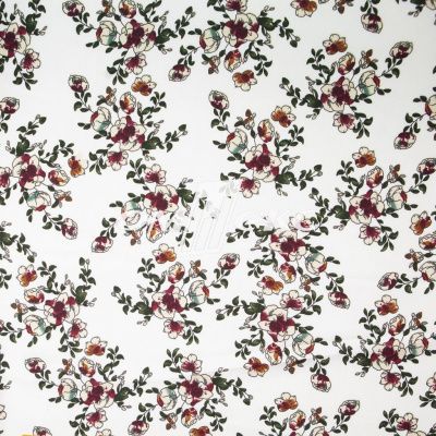 Плательная ткань "Фламенко" 23.1, 80 гр/м2, шир.150 см, принт растительный - купить в Севастополе. Цена 264.56 руб.