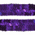Тесьма с пайетками 12, шир. 20 мм/уп. 25+/-1 м, цвет фиолет - купить в Севастополе. Цена: 778.19 руб.
