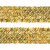 Тесьма с пайетками D16, шир. 35 мм/уп. 25+/-1 м, цвет золото - купить в Севастополе. Цена: 1 281.60 руб.