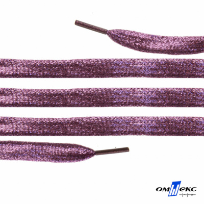 Шнурки #107-01, плоские 130 см, цв.розовый металлик - купить в Севастополе. Цена: 35.45 руб.
