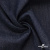 Ткань костюмная "Джинс" с начесом, 320 г/м2, 80% хлопок 20%полиэстер, шир. 160 см, т.синий - купить в Севастополе. Цена 492.24 руб.