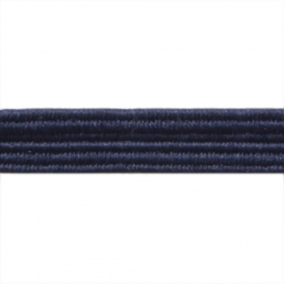 Резиновые нити с текстильным покрытием, шир. 6 мм ( упак.30 м/уп), цв.- 117-т.синий - купить в Севастополе. Цена: 152.05 руб.