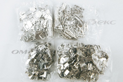 Крючки брючные 4 шипа "Стром" 144 шт. никель - купить в Севастополе. Цена: 383.97 руб.