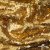 Трикотажное полотно, Сетка с пайетками,188 гр/м2, шир.140 см, цв.-тем.золото (#51) - купить в Севастополе. Цена 505.15 руб.