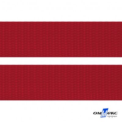 Красный - цв.171- Текстильная лента-стропа 550 гр/м2 ,100% пэ шир.50 мм (боб.50+/-1 м) - купить в Севастополе. Цена: 797.67 руб.