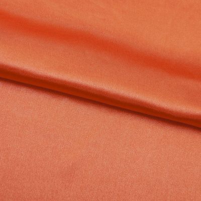 Поли креп-сатин 18-1445, 120 гр/м2, шир.150см, цвет оранжевый - купить в Севастополе. Цена 157.15 руб.