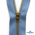 Молнии джинсовые металл т-4, 18 см латунь (YG), цв.-деним (231) - купить в Севастополе. Цена: 21.57 руб.