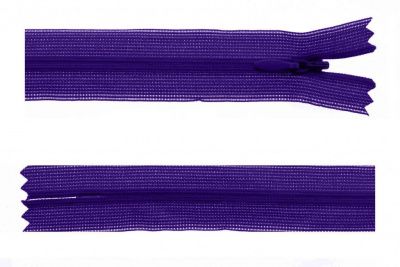 Молния потайная Т3 866, 50 см, капрон, цвет фиолетовый - купить в Севастополе. Цена: 8.62 руб.