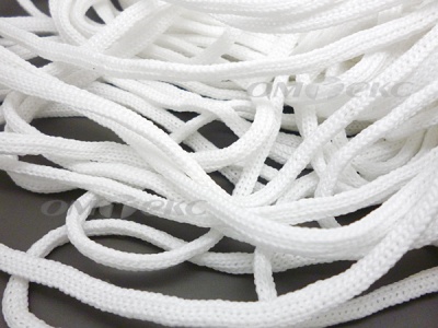 Шнур В-036 4 мм мелкое плетение 100 м белый - купить в Севастополе. Цена: 2.02 руб.
