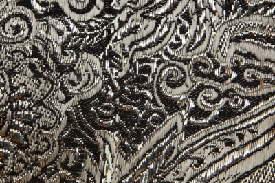 Ткань костюмная жаккард №11, 140 гр/м2, шир.150см, цвет тем.серебро - купить в Севастополе. Цена 383.29 руб.