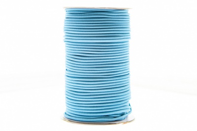0370-1301-Шнур эластичный 3 мм, (уп.100+/-1м), цв.168 - голубой - купить в Севастополе. Цена: 459.62 руб.
