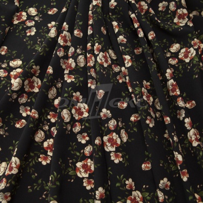 Плательная ткань "Фламенко" 3.1, 80 гр/м2, шир.150 см, принт растительный - купить в Севастополе. Цена 239.03 руб.