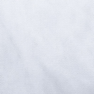 Трикотажное полотно Тюль Кристалл, 100% полиэфир, 16-01/белый, 15гр/м2, шир.160см. - купить в Севастополе. Цена 128.39 руб.