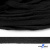 Шнур плетеный d-8 мм плоский, 70% хлопок 30% полиэстер, уп.85+/-1 м, цв.- чёрный - купить в Севастополе. Цена: 735 руб.